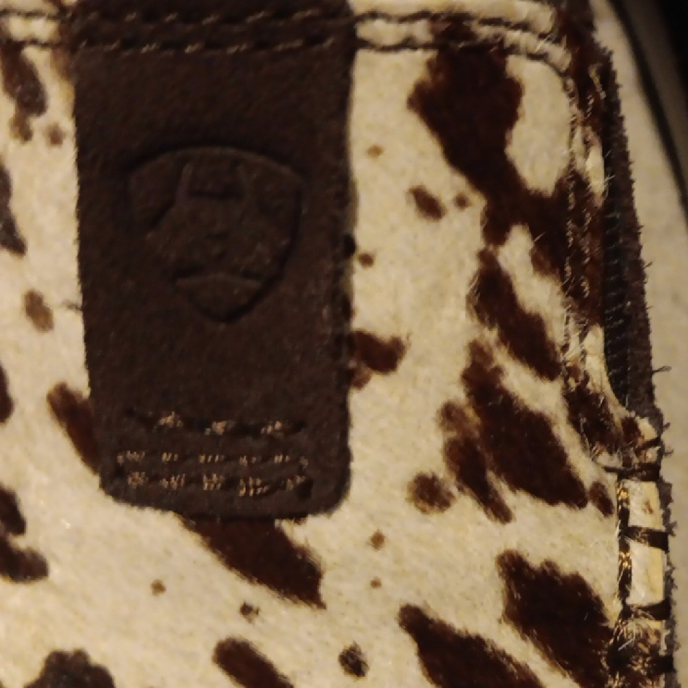 Ariat Cowhide Patterned Slip Ons - image 2